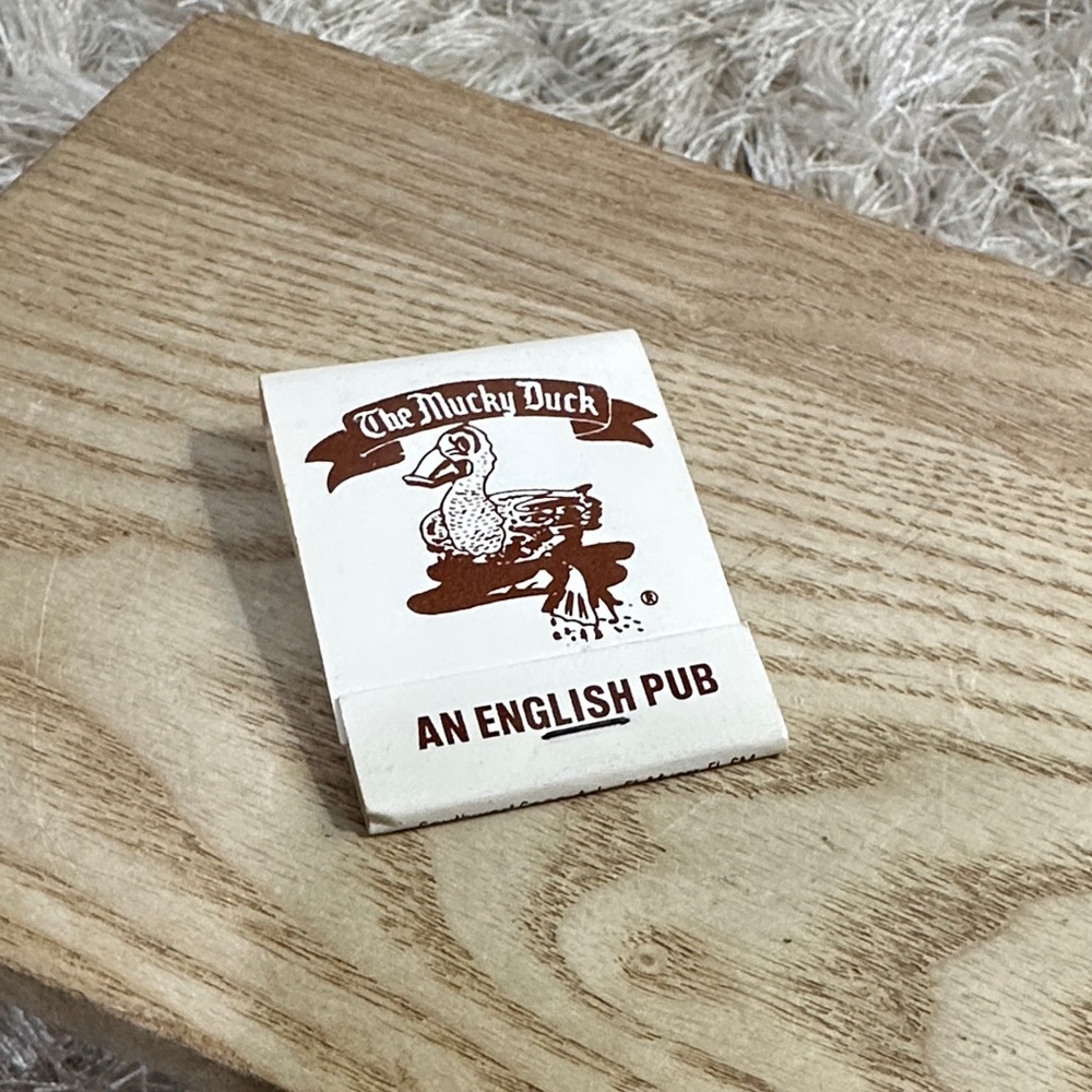 Matchbook Vintage The Mucky Duck An English Pub Fort Myers Beach